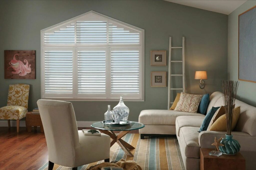 Full-height plantation shutters providing aesthetic beauty and functionality in London.