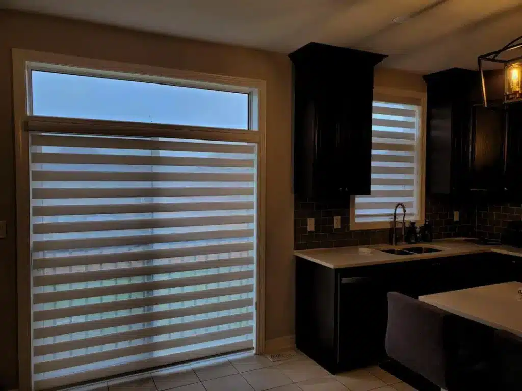 Café style shutters providing light and privacy in Essex kitchens
