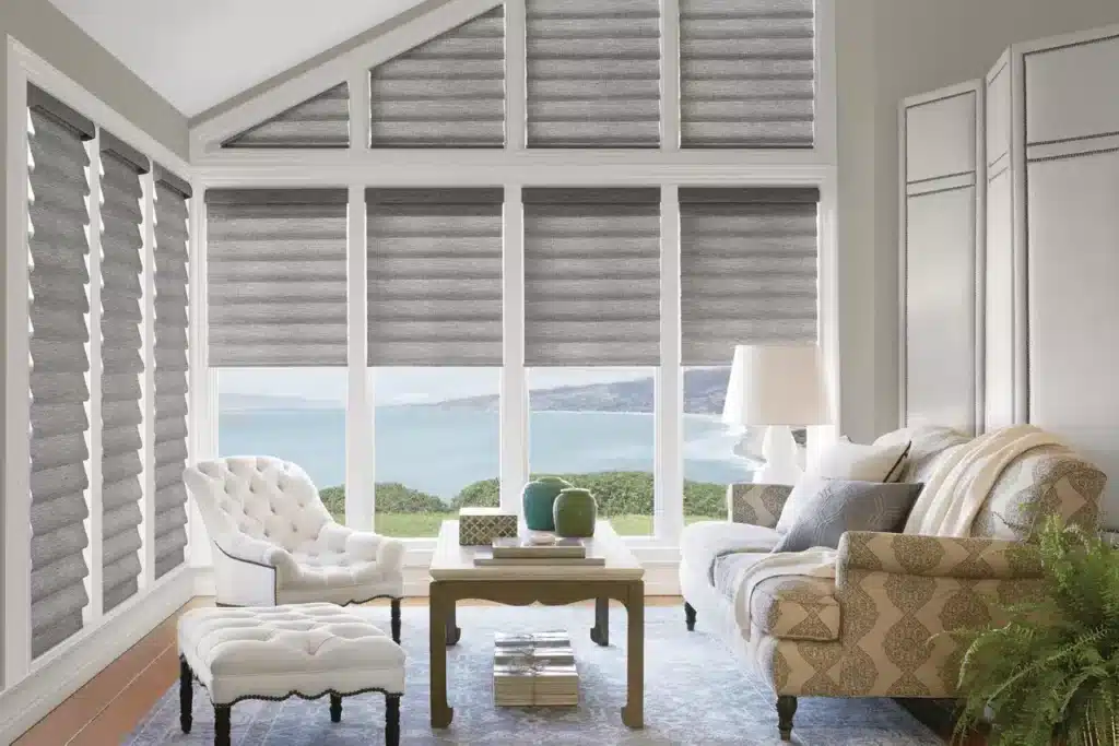 Unique shapes transformation for bespoke shutters installation before and after