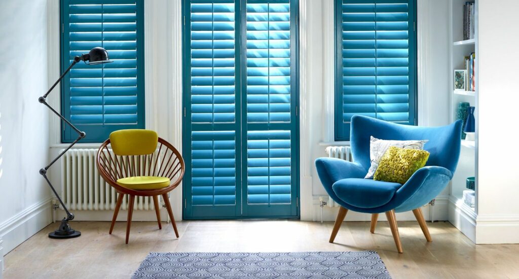 Custom shutters designed specifically for hexagonal windows.