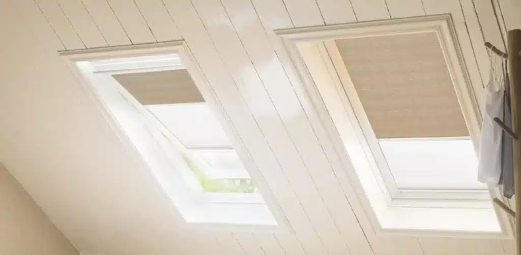 Fitted Window Shutters In Purleigh - bespoke skylight window coverings by London Essex Shutters and Blinds