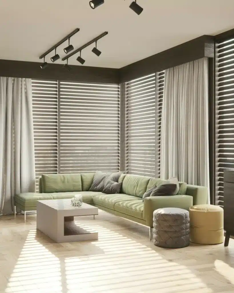 Traditional plantation shutters enhancing the overall aesthetics of houses in Essex.