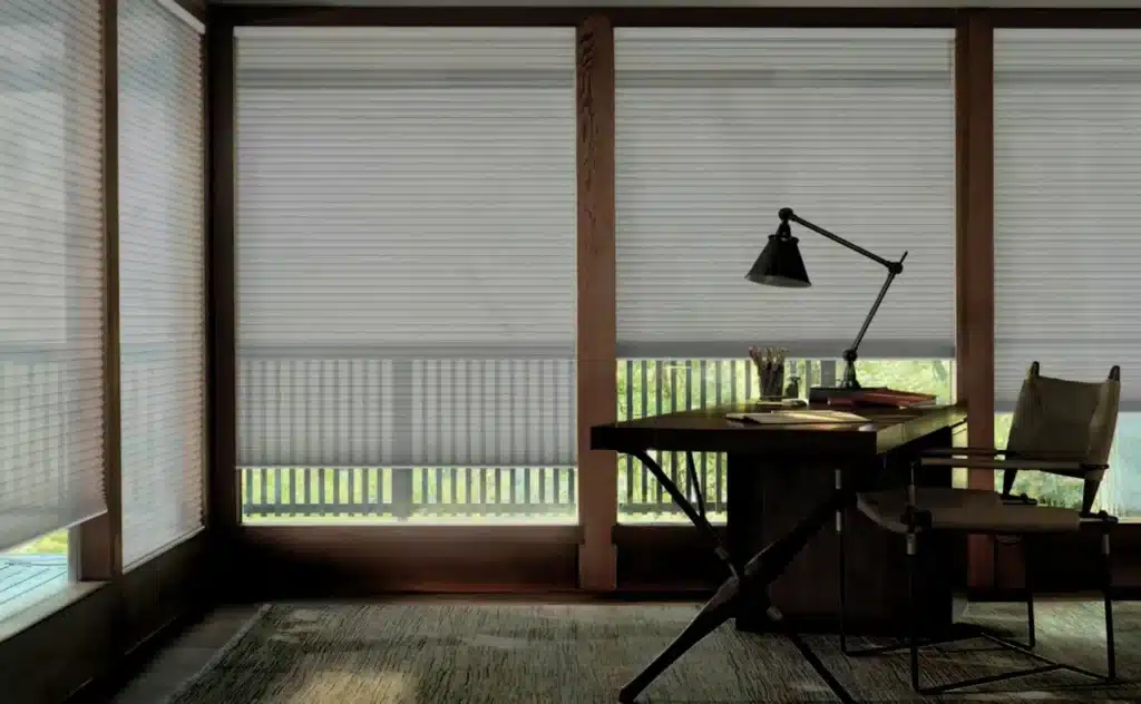 Shutter Installation Cost In Barking - Modern office with made-to-measure window shutters from London Essex Shutters and Blinds